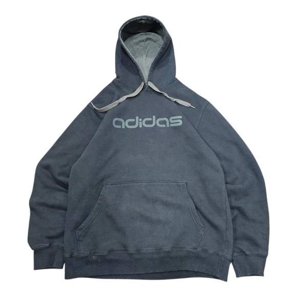 Y2k Adidas Men's Black Hoodie - Picture 1 of 6